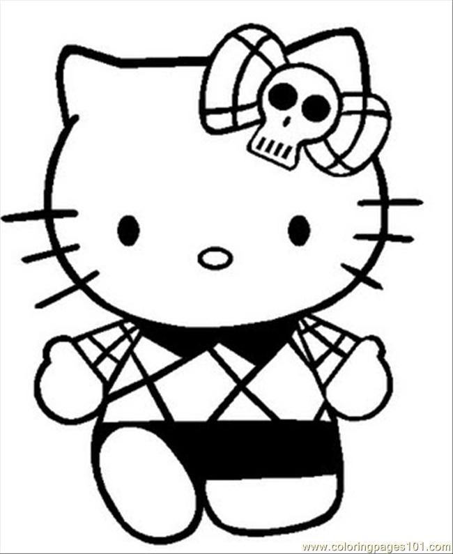 Cartoon Hello Kitty Coloring Pages - Coloring Pages For All Ages