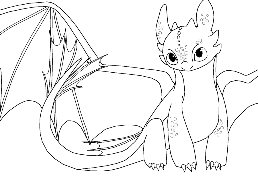 Download Toothless Coloring Page - Coloring Home