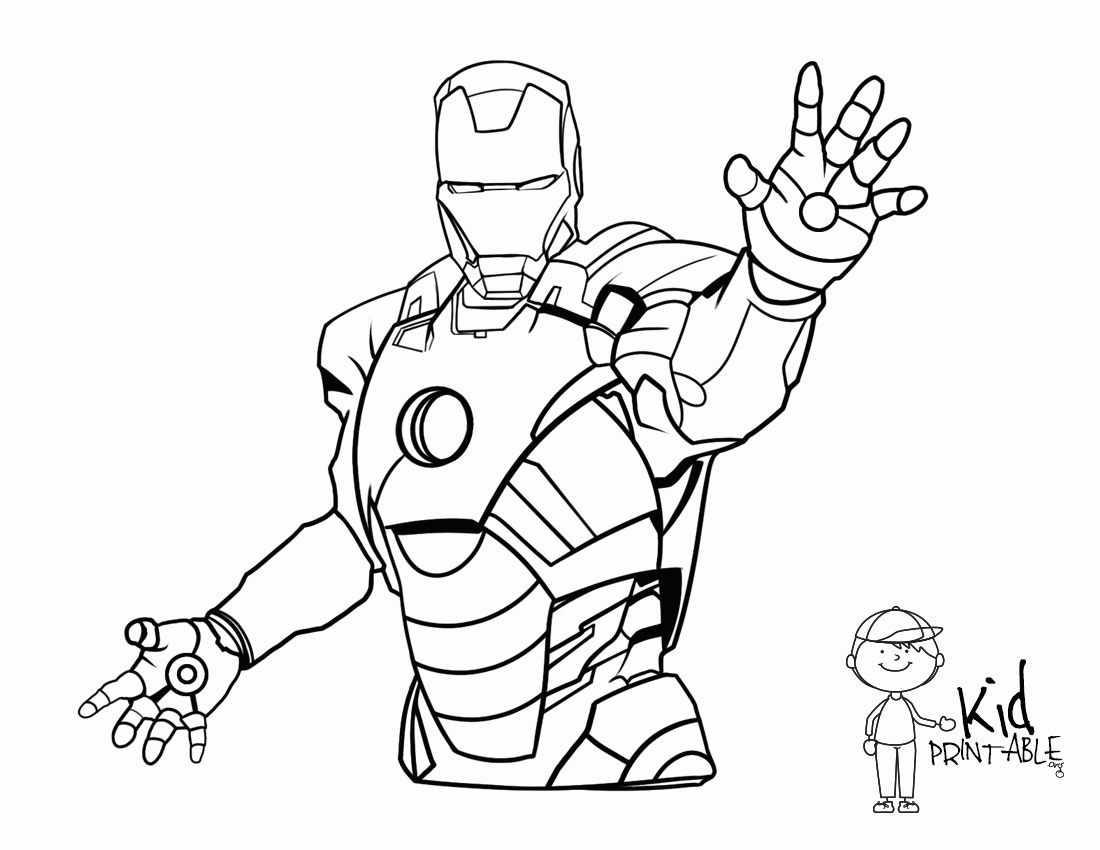 Free Printable Iron Man Coloring Page - Coloring Home