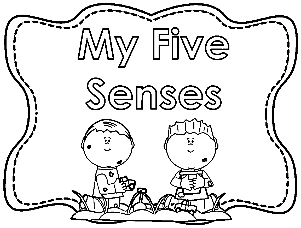 My Five Senses Coloring Page Wecoloringpage Coloring Home