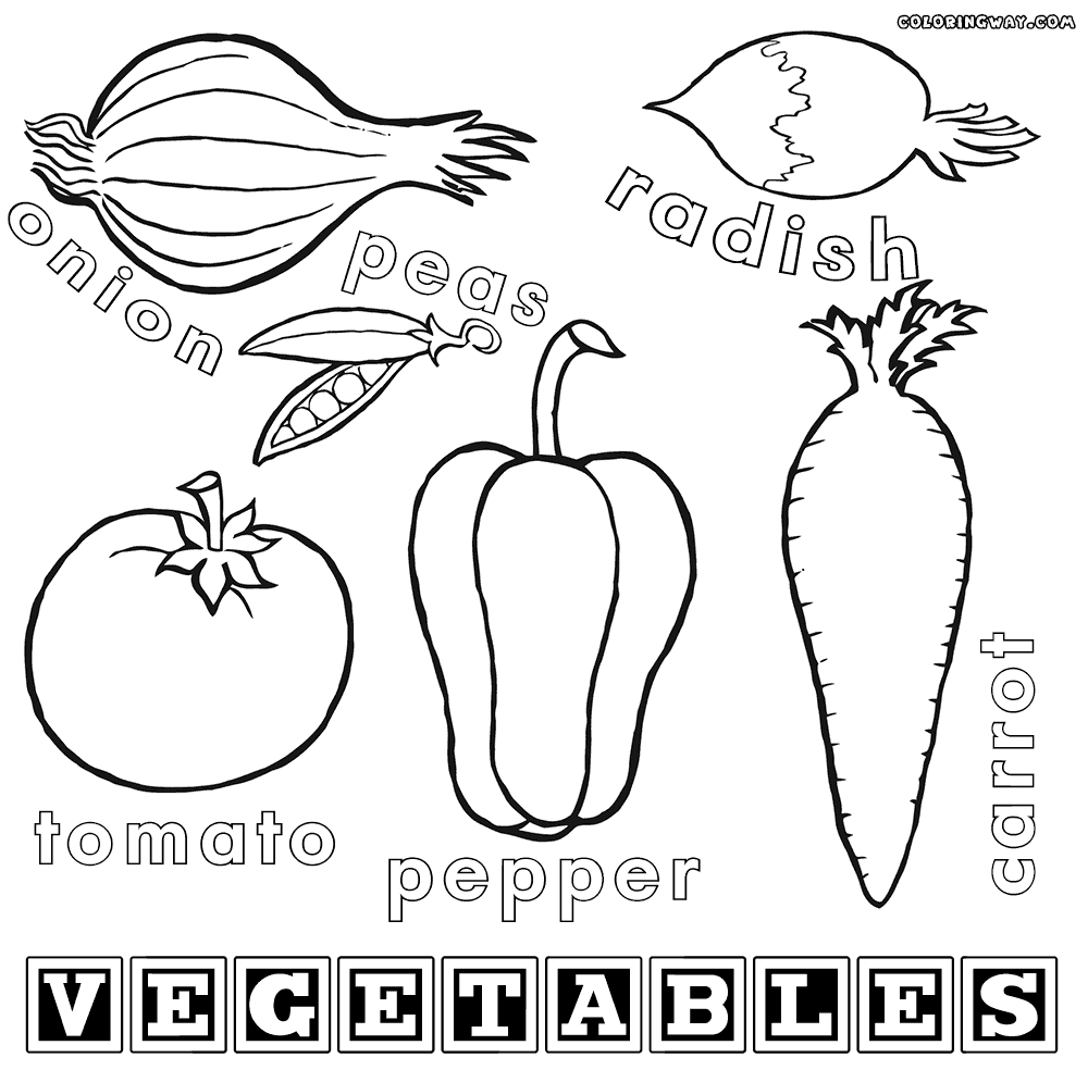 Vegetabless Coloring Pages - Coloring Home