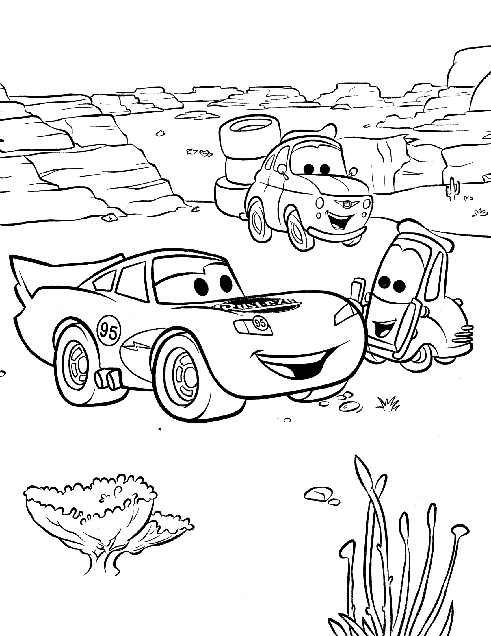 Cars 3 Coloring Pages At GetDrawings | Free Download - Coloring Home
