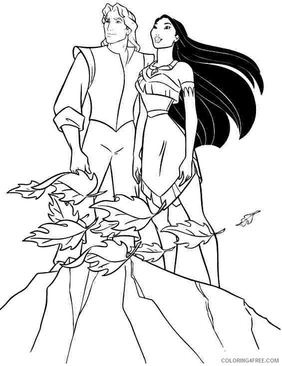 pocahontas coloring pages with john smith Coloring4free ...