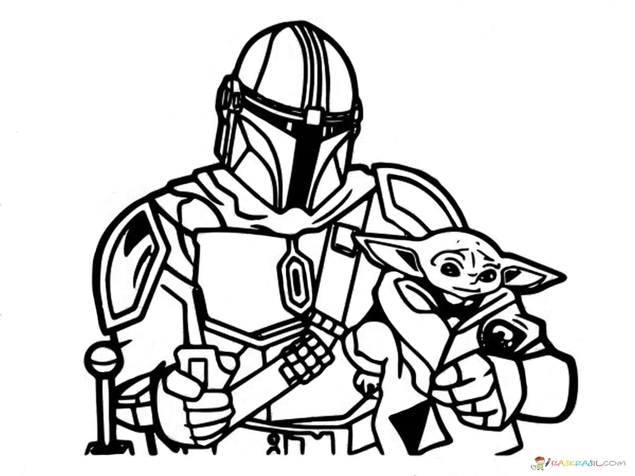Baby Yoda Coloring Pages - Coloring Home