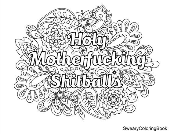 Swear Word Coloring Pages Gallery - Whitesbelfast