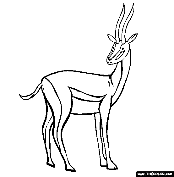 Safari Animals Online Coloring Pages