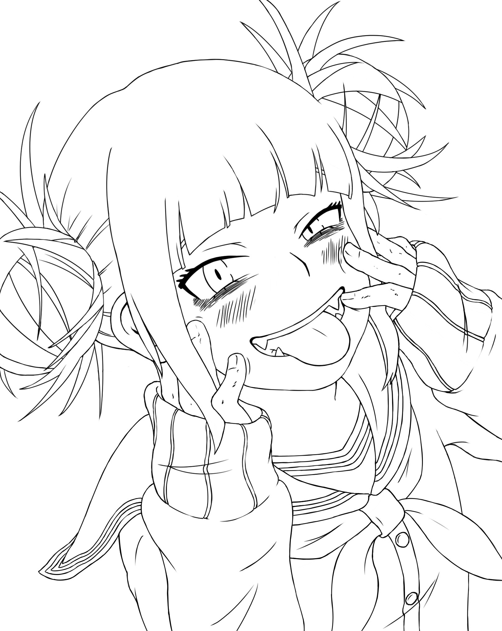Himiko Toga Coloring Pages.