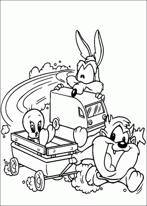 Looney Tunes Wile E Coyote Coloring Pages - Coloring Page