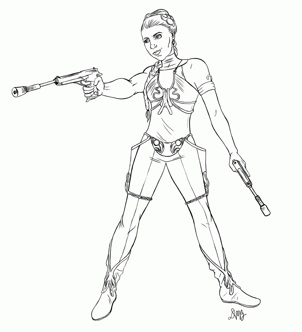 Free Free 59 Printable Princess Leia Coloring Pages SVG PNG EPS DXF File