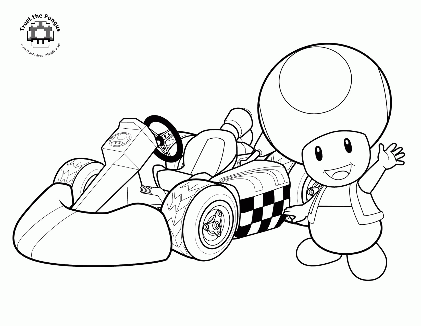 TMK Presents: Mario Kart Wii Coloring Pages!