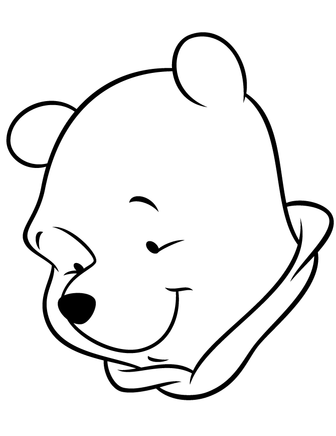 Pooh Face Coloring Pages Coloring Home