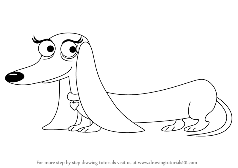Learn How to Draw Strudel from Pound Puppies (Pound Puppies) Step by Step :  Drawing Tutorials