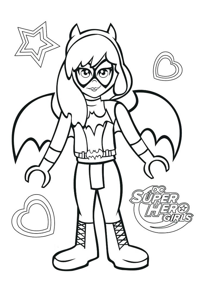 Lego Batgirl Coloring Page - Free Printable Coloring Pages for Kids