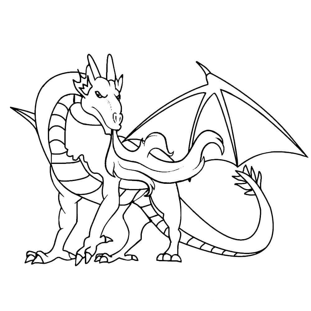 Fire Dragon Coloring Pages at GetDrawings | Free download