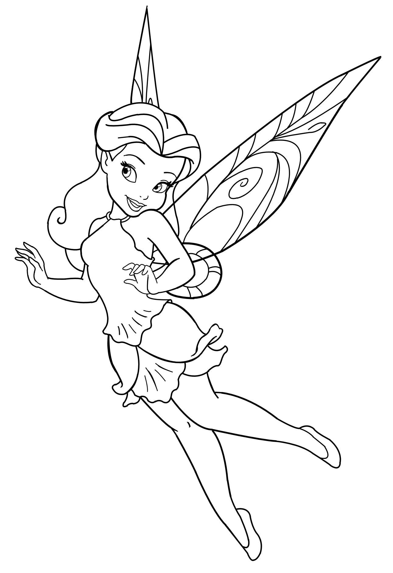 Rosetta. Colouring Page   Tinkerbell Coloring Pages, Fairy ...