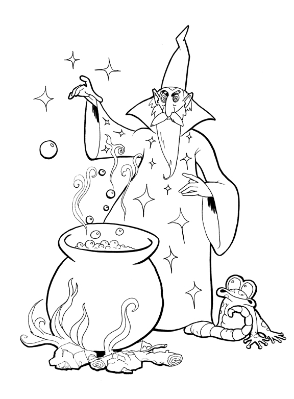 Coloring Page – Merlin The Magician | The Stuff Store