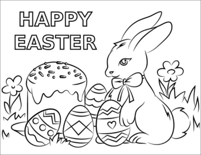 Free Printable Happy Easter 2020 Coloring Pages & Crafts For Kids ...