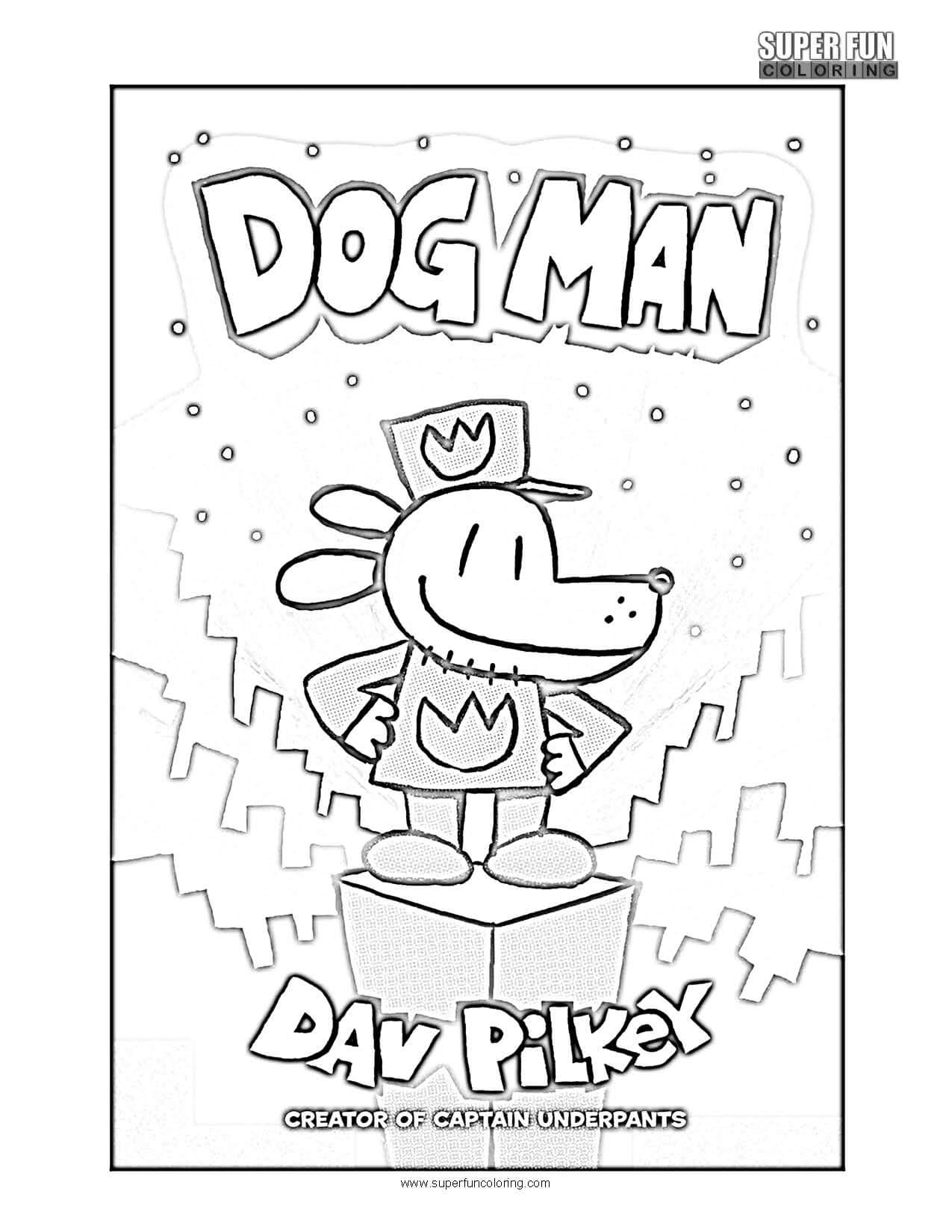 Dogman Coloring Page - Super Fun Coloring