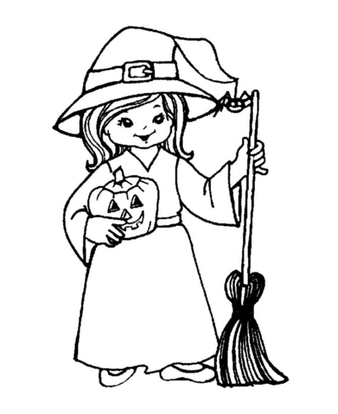 Halloween Witch Coloring Pages | Free Printable Halloween Coloring ...