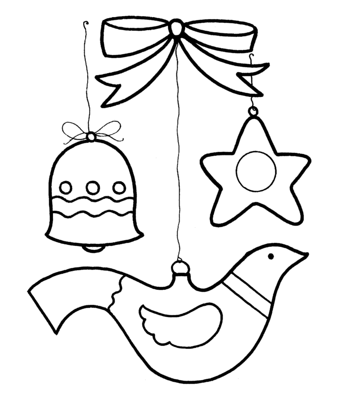 Learning Years: Christmas Coloring Pages - Christmas Ornaments 