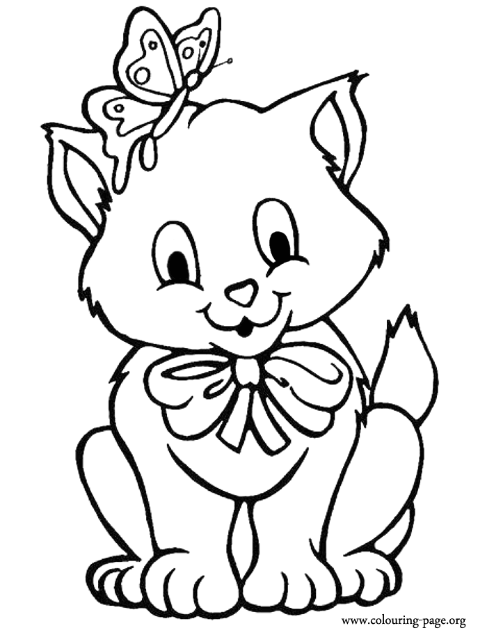 Coloring Pages Of Kittens | Coloring Pages