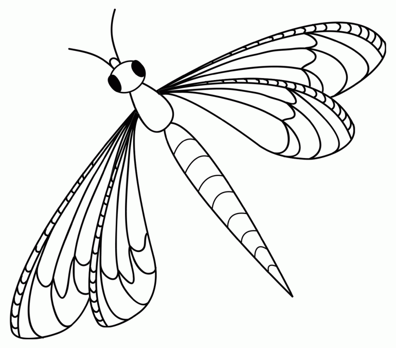 Dragonflies Colouring Pages | Online Coloring Pages