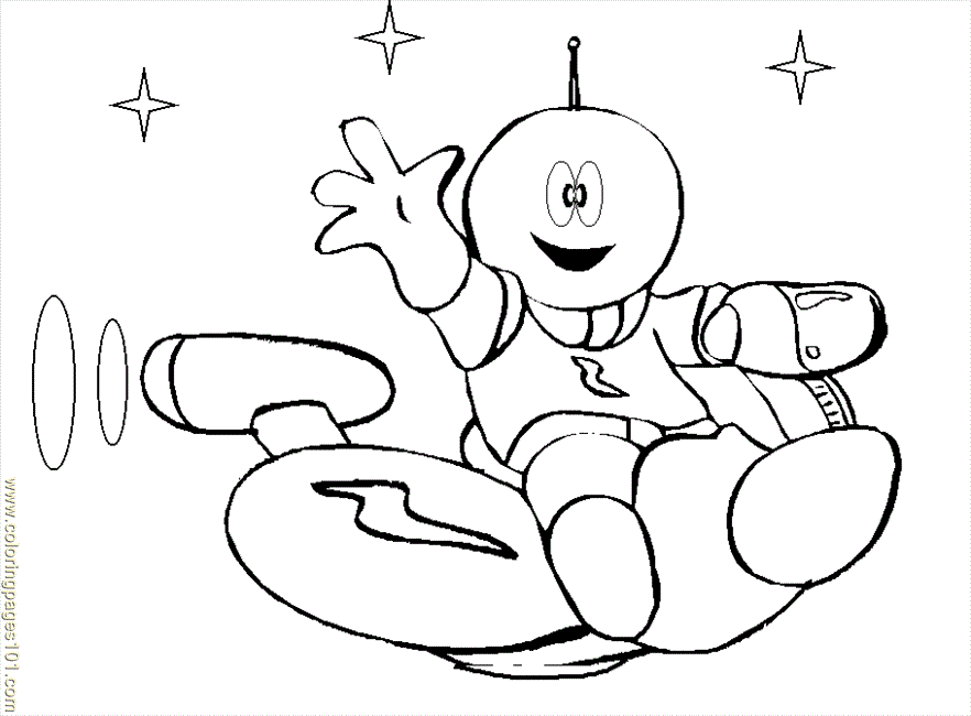 Coloring Pages Space Coloring Pages 06 (Transport > Space 