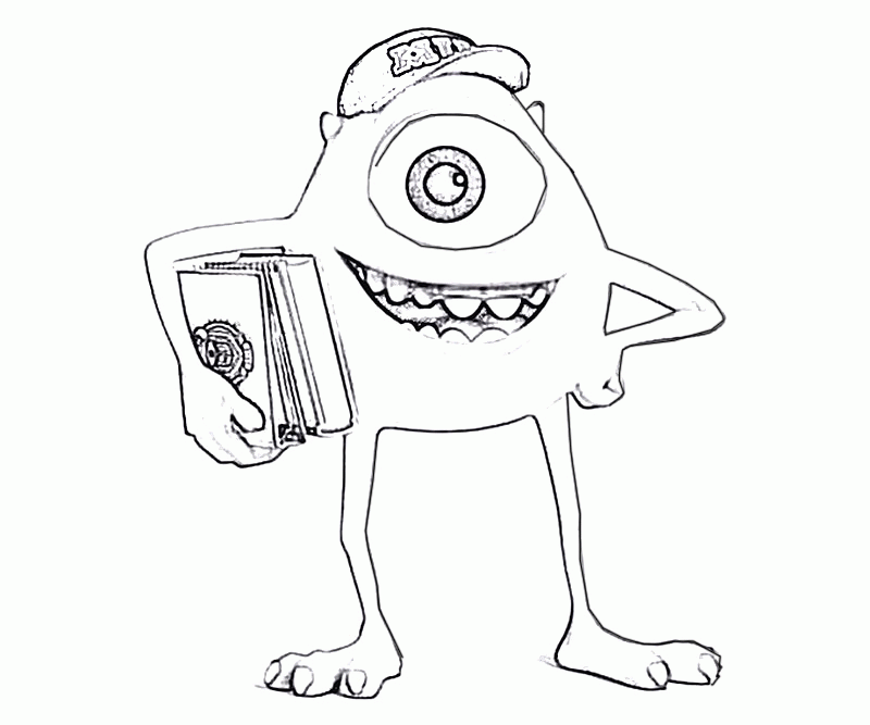 13 Monsters University Coloring Page