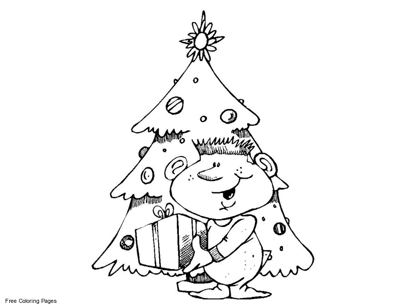 Christmas Trees Coloring Pages | free coloring pages For kids