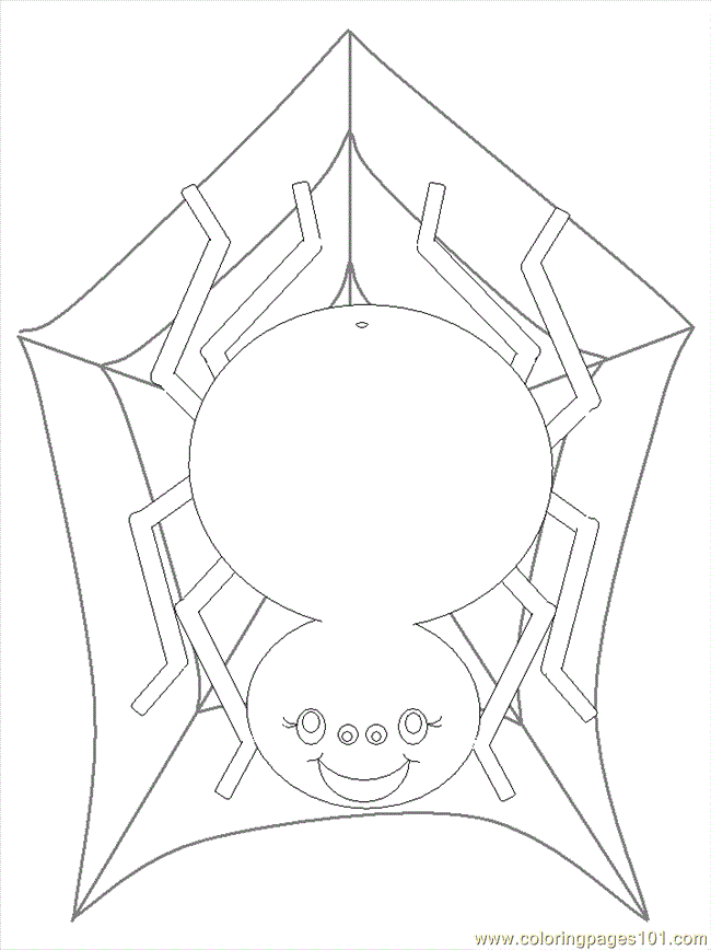 Coloring Pages Spider Coloring 1 (Animals > Others) - free 