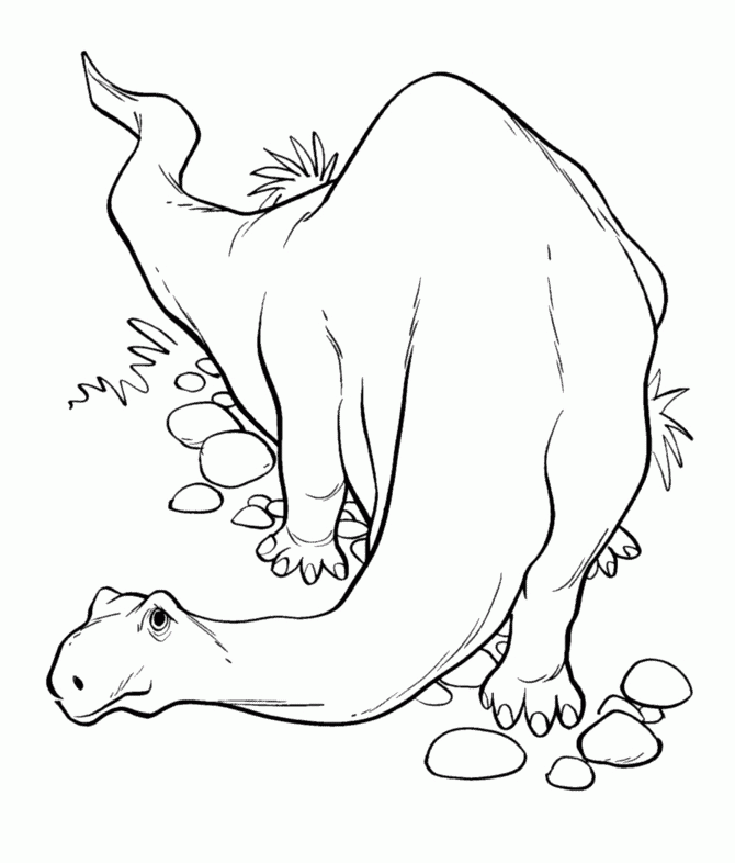 Brontosaurus Colouring Pages