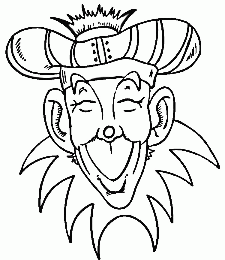 Silly Hat Coloring Page