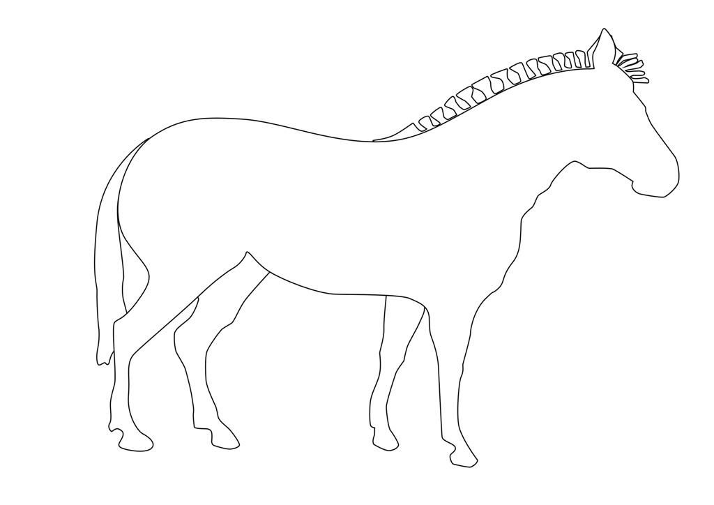Zebra Coloring Picture - Printable Zebra Coloring Pages for Kids 