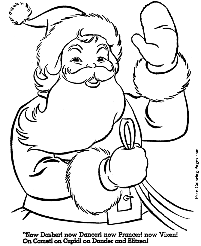 Christmas coloring pages - Santa Sleigh | Coloring pages Christmas | …