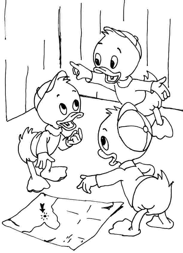 Huey Louie Dewey Coloring Pages Coloring Pages