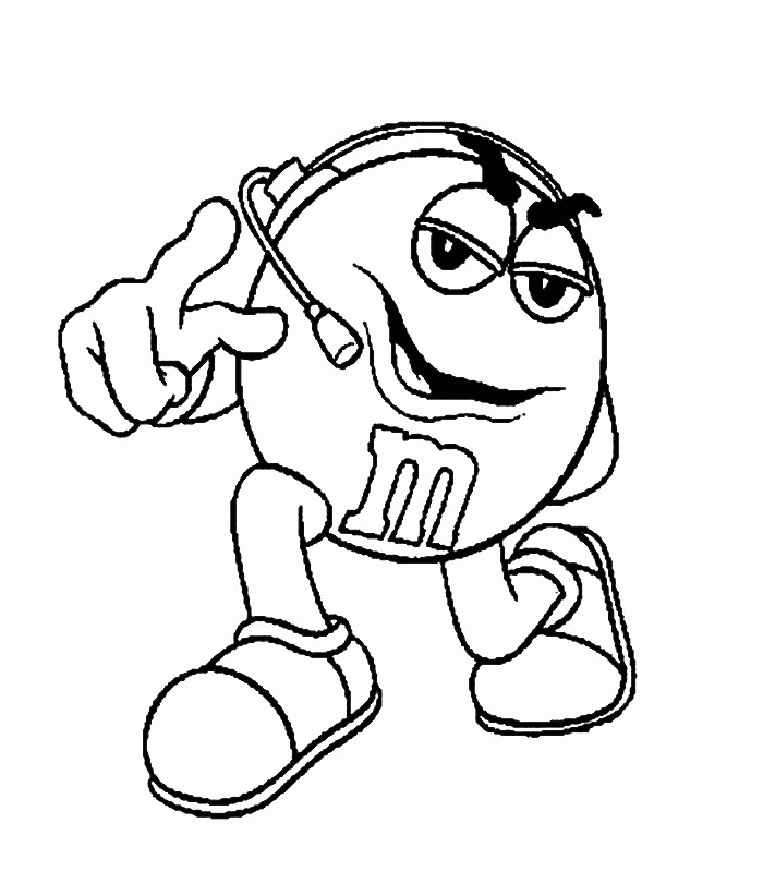 m&m´s Colouring Pages