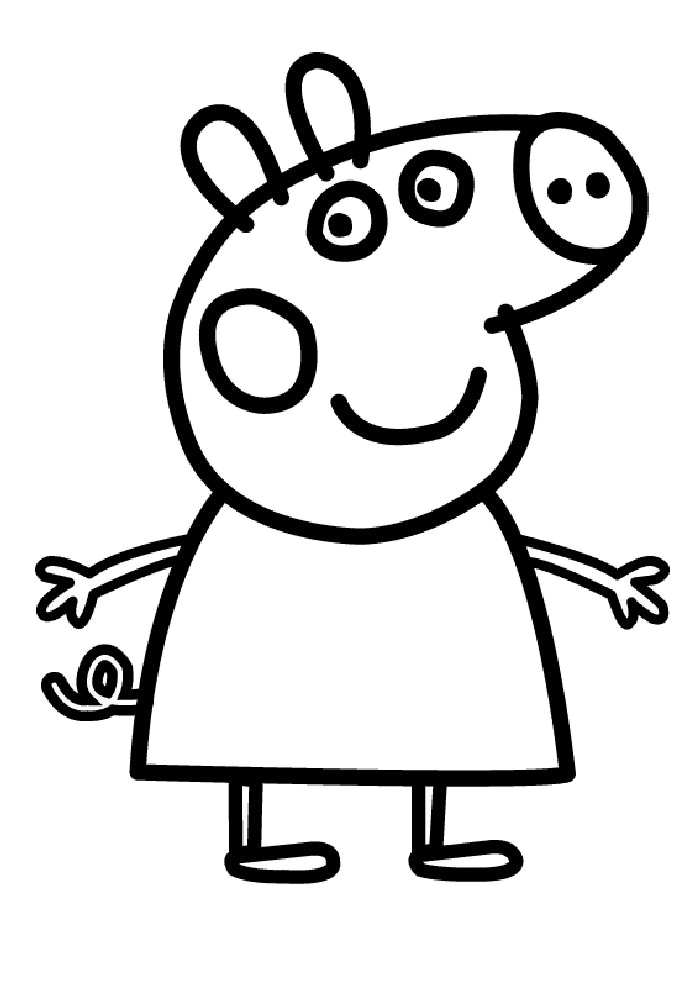 Chloe Pig - Peppa Pig coloring page