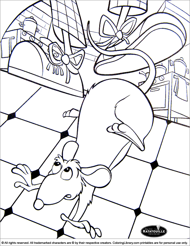 Ratatouille coloring picture