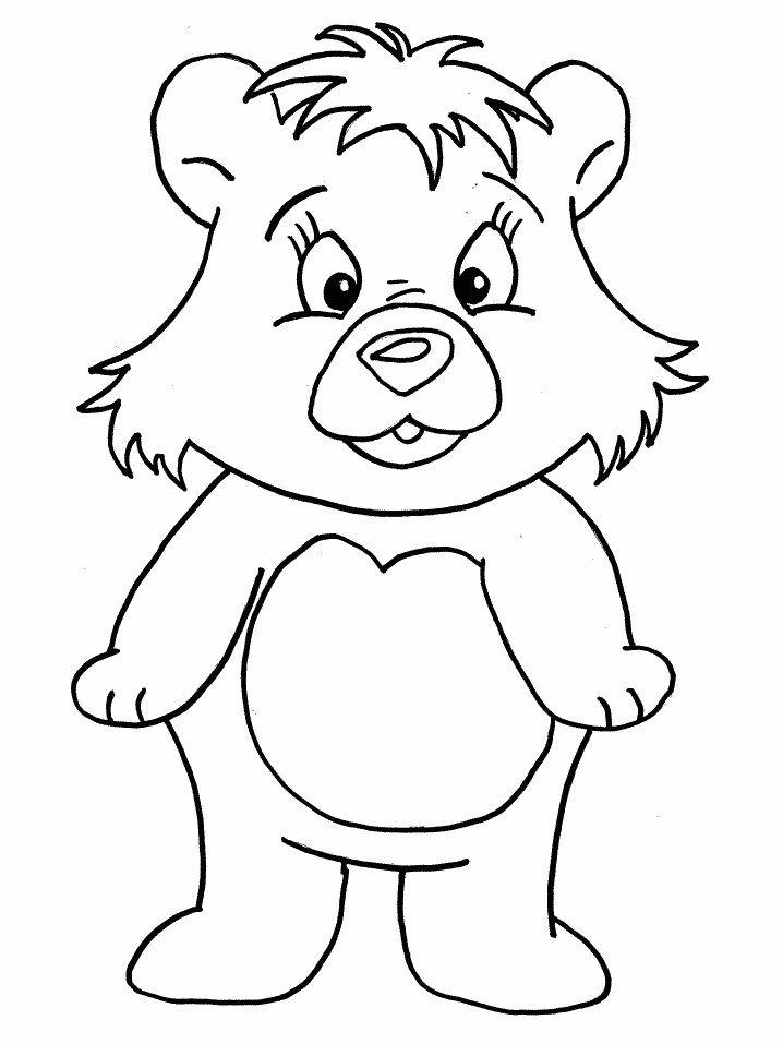 Bear Coloring Pages – 718×957 Coloring picture animal and car also 