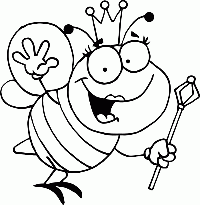 Bumble Bee Coloring Pages For Kids Coloring Home