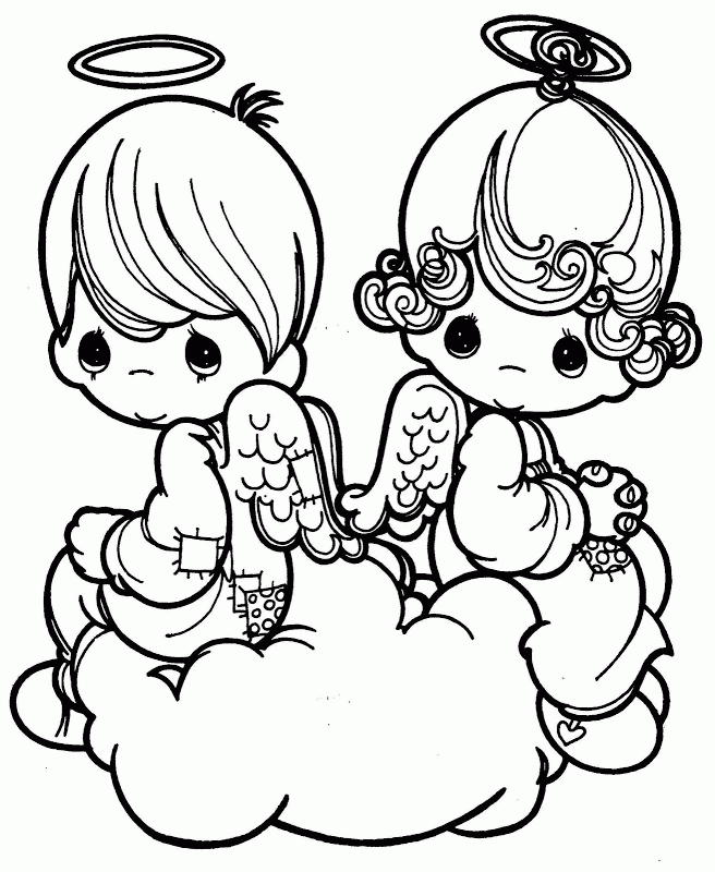 Valentine's day Precious moments coloring pages | Coloring Pages