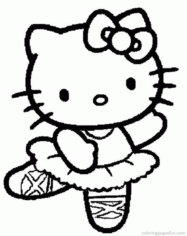 Hello Kitty | Free Printable Coloring Pages – Coloringpagesfun.com 