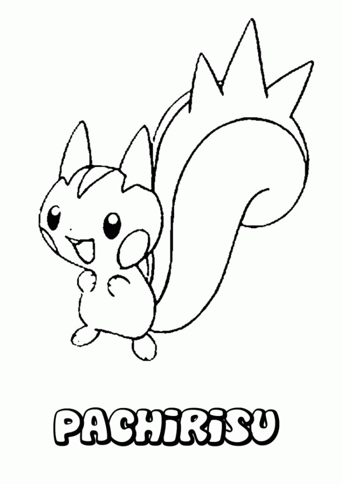 Raichu Coloring Page : Printable Coloring Book Sheet Online for 