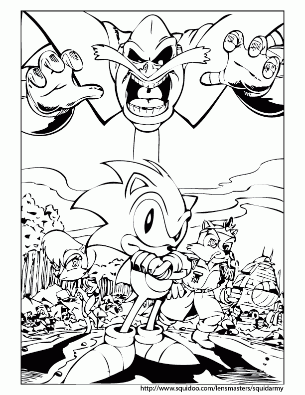 Sonic The Hedgehog Coloring Pages To Print Coloring Home