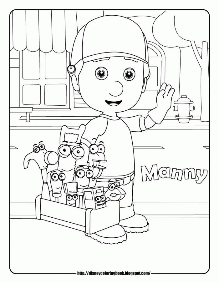 Handy Manny Coloring Pages Picture | 99coloring.com
