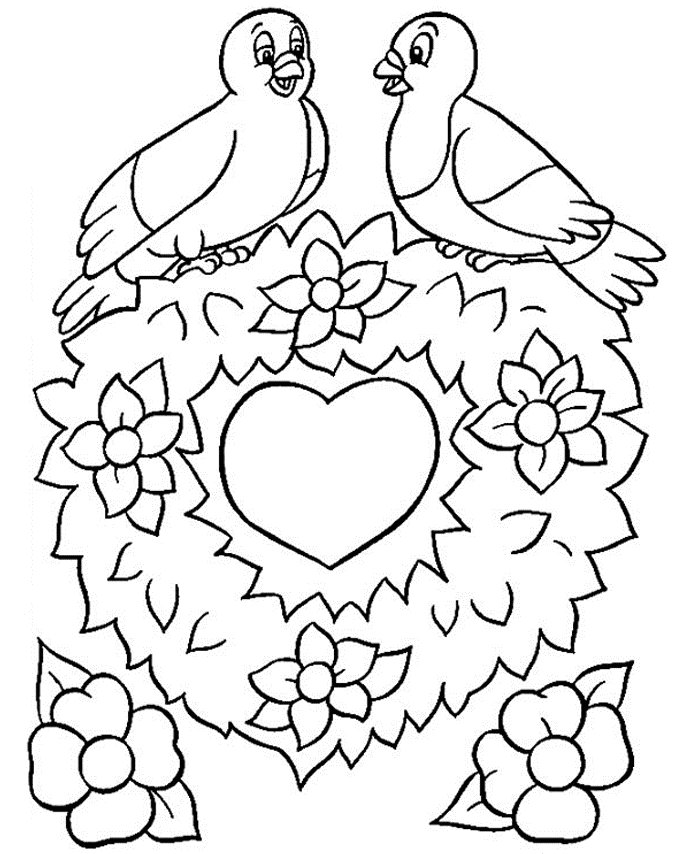 Kids Valentines Coloring Pages | Other | Kids Coloring Pages Printable