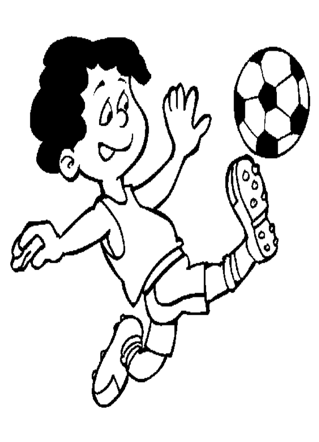 Soccer Coloring Pages (5) | Coloring Kids