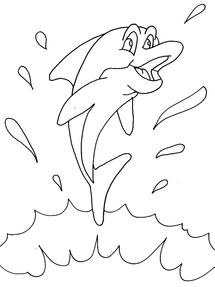Dolphin Colouring Pages- PC Based Colouring Software, thousands of 