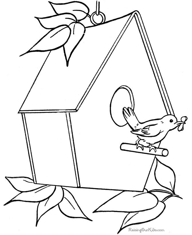 House coloring sheets 002