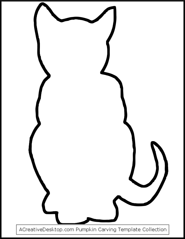 Black Cat Stencils Cutouts | PSD File